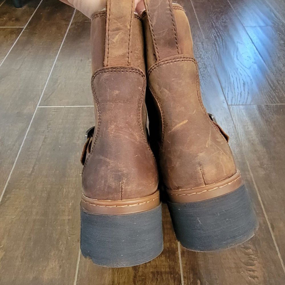 Timberland Brown Leather Women's Winter Rain Boots - Picture 5 of 10